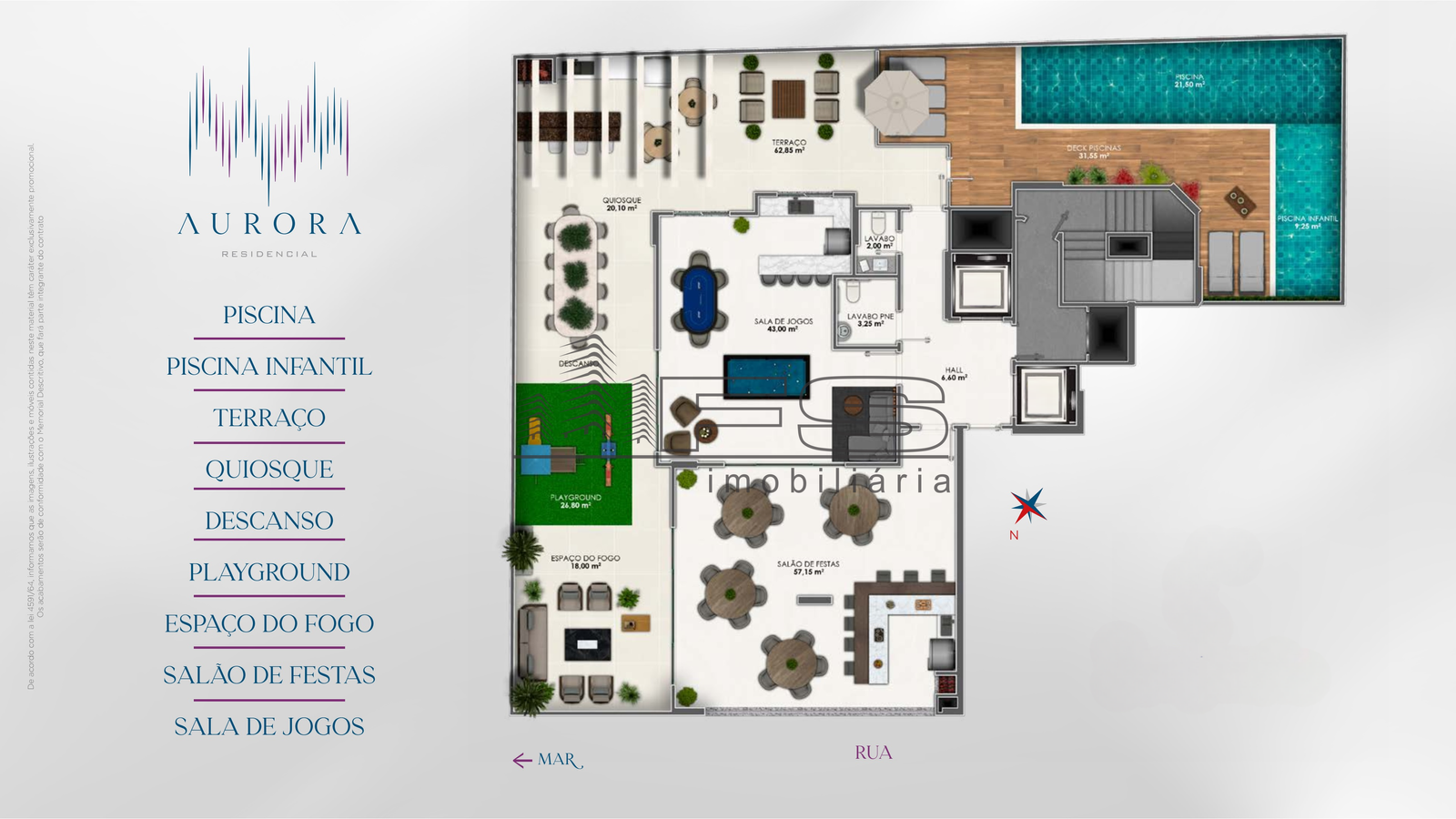 V4974 - Aurora Residence, 2 dormitórios, Morretes, Itapema, SC.